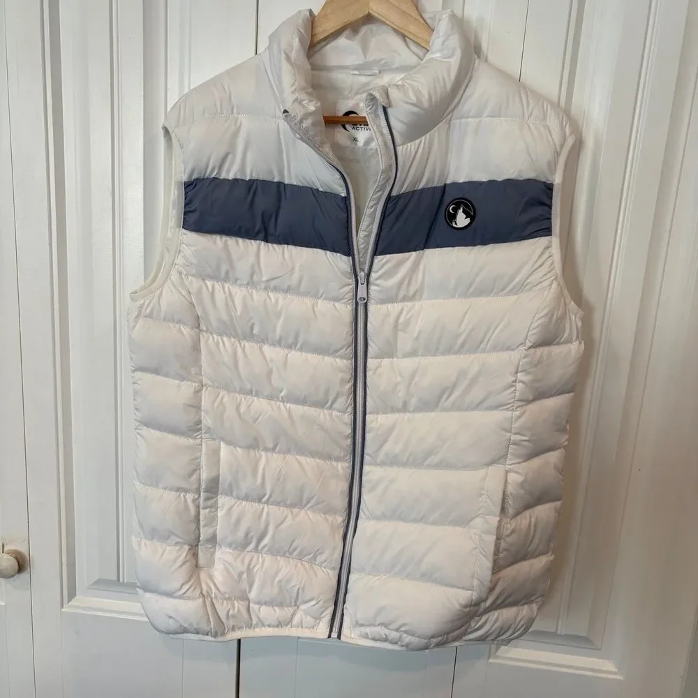 Zyia White Vondelpark Puffer‎ Vest Size XL